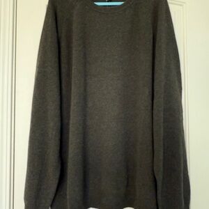 Magaschoni Men’s‎ Plus 100% Lambswool Olive Sweater Size XXXL/T